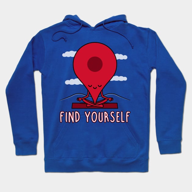 Find Yourself! Hoodie by Raffiti